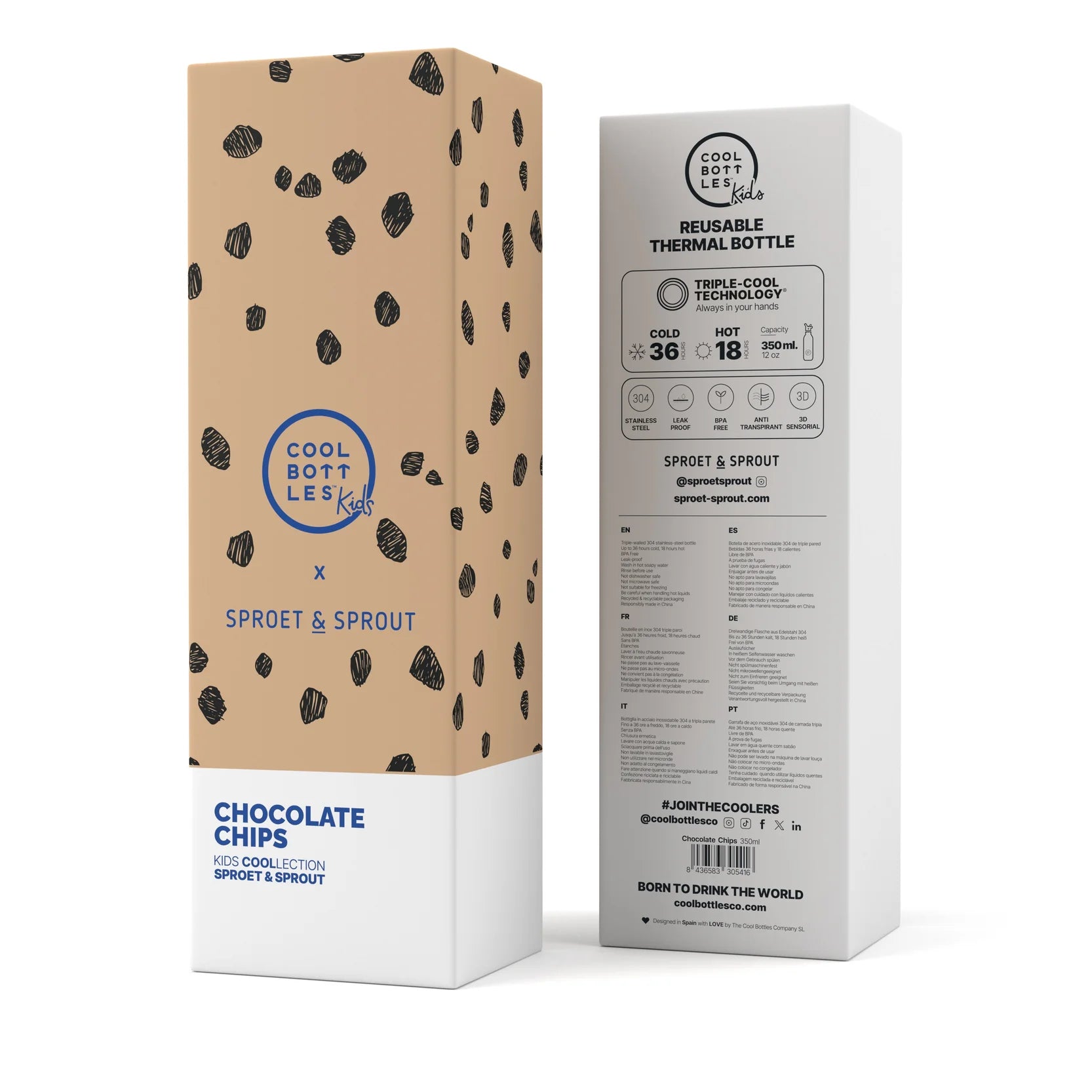 The Kids Bottle - SPRT& Chocolate Chips 350ml