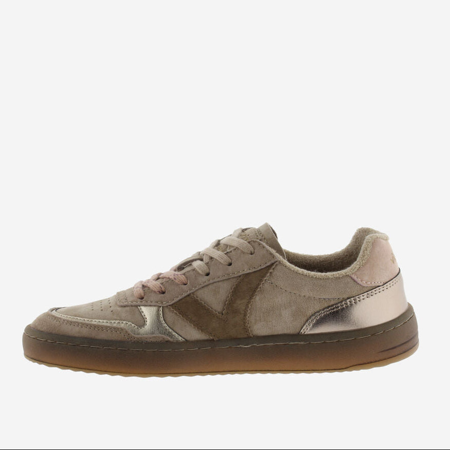 Victoria Duna Barefoot Serraje & Metal - Beige