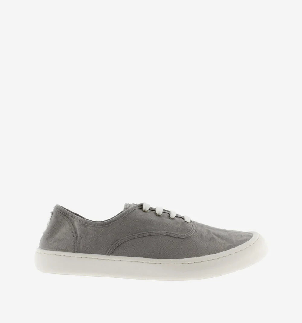 Victoria Olmo Barefoot Lona - Gris (Cordón Blanco)