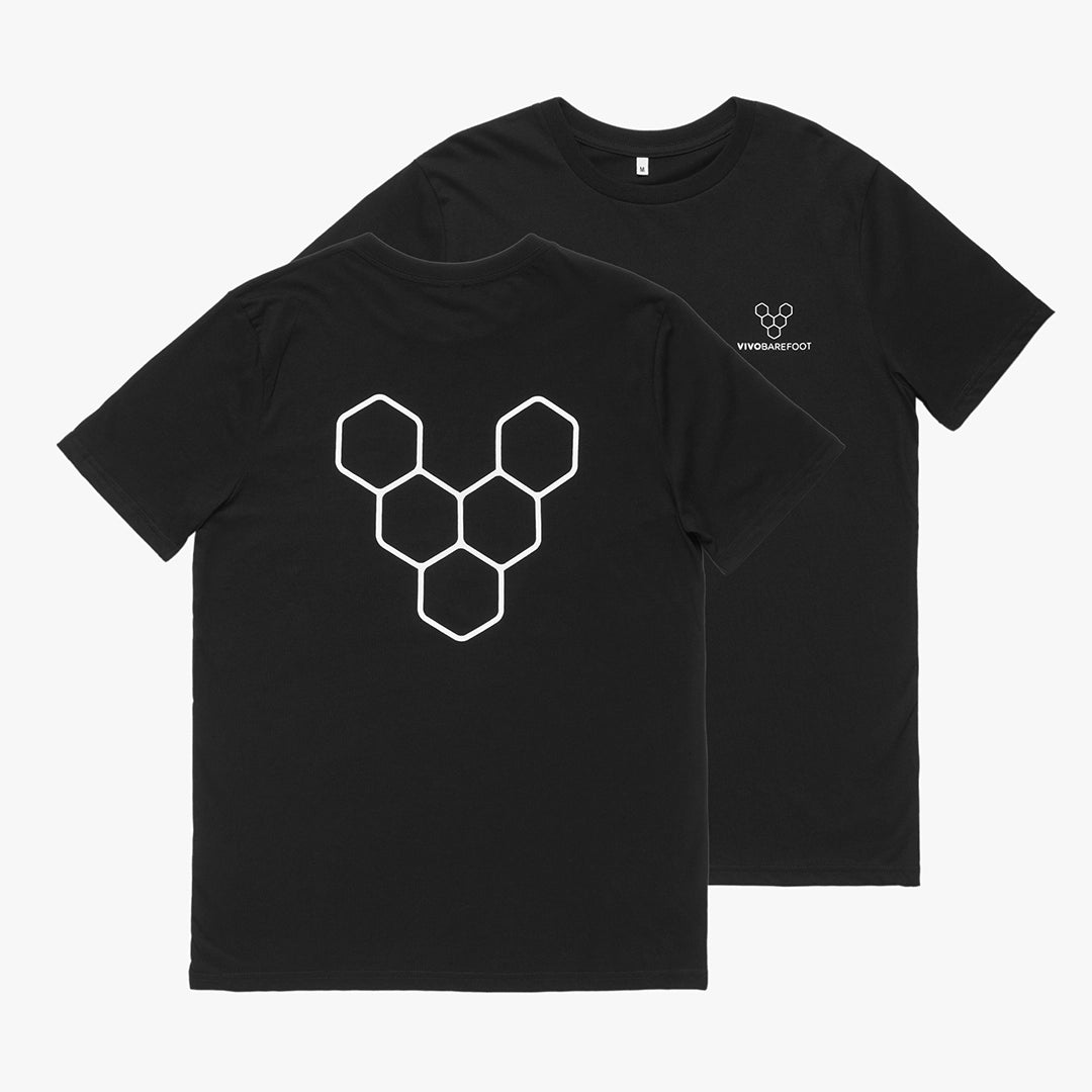 Vivobarefoot Camiseta Unisex Human Nature - Black