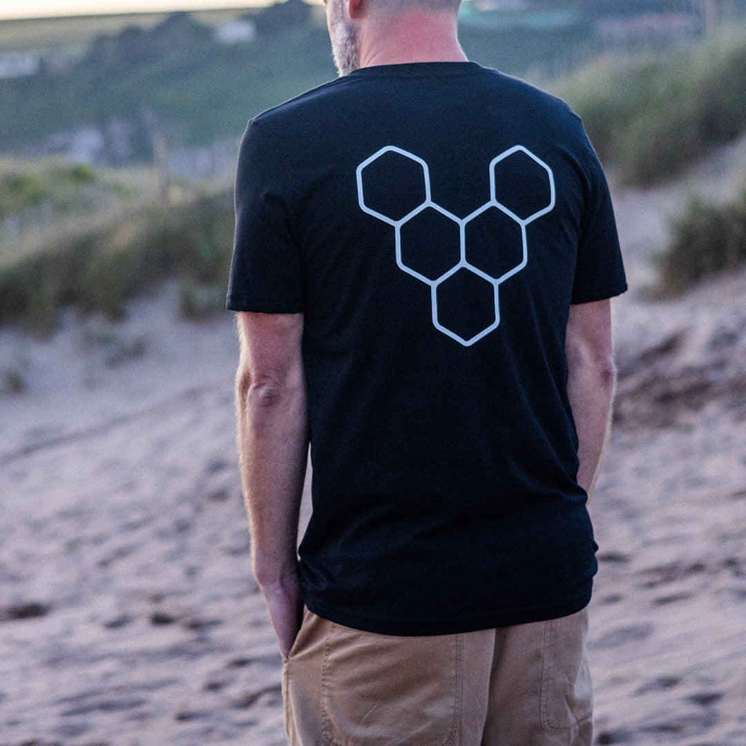 Vivobarefoot Camiseta Unisex Human Nature - Black