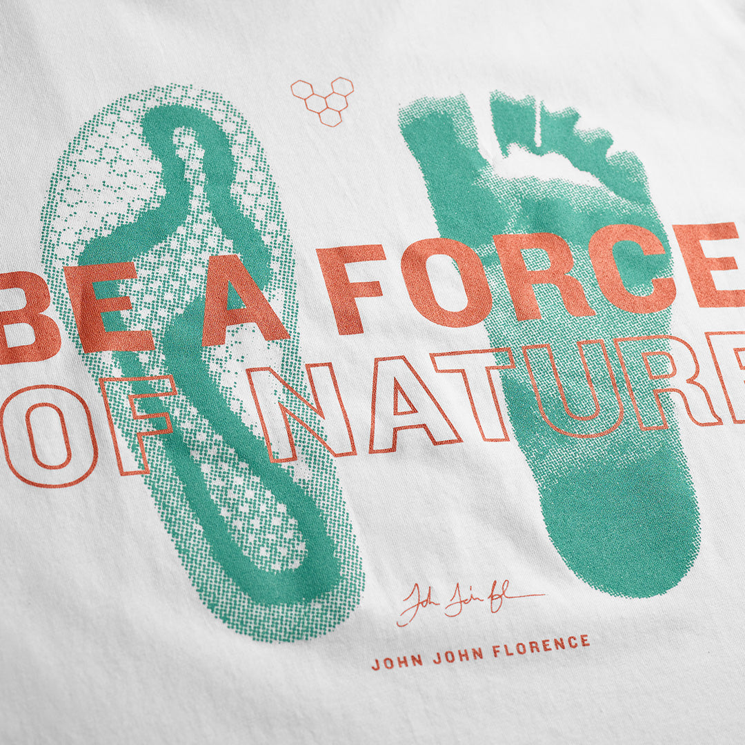 Vivobarefoot Camiseta Force of Nature Unisex - White