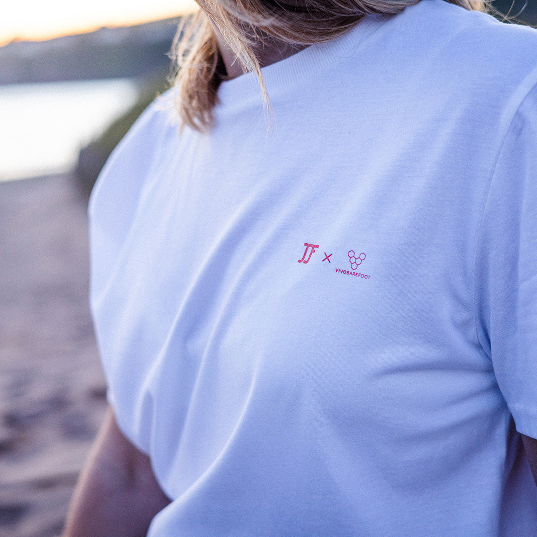Vivobarefoot Camiseta Force of Nature Unisex - White