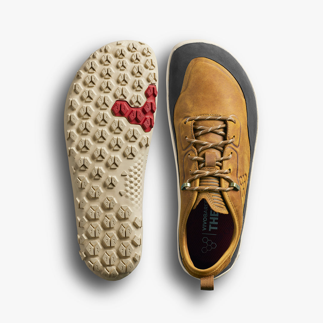 Vivobarefoot Tracker Leather Low II Hombre - Acorn