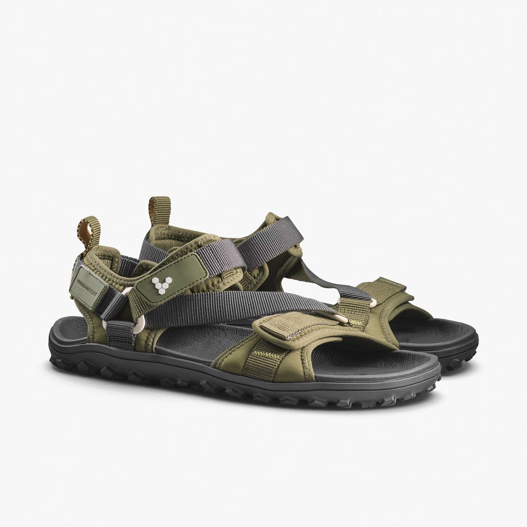 Vivobarefoot Tracker Ora Sandal Hombre - Dark Olive