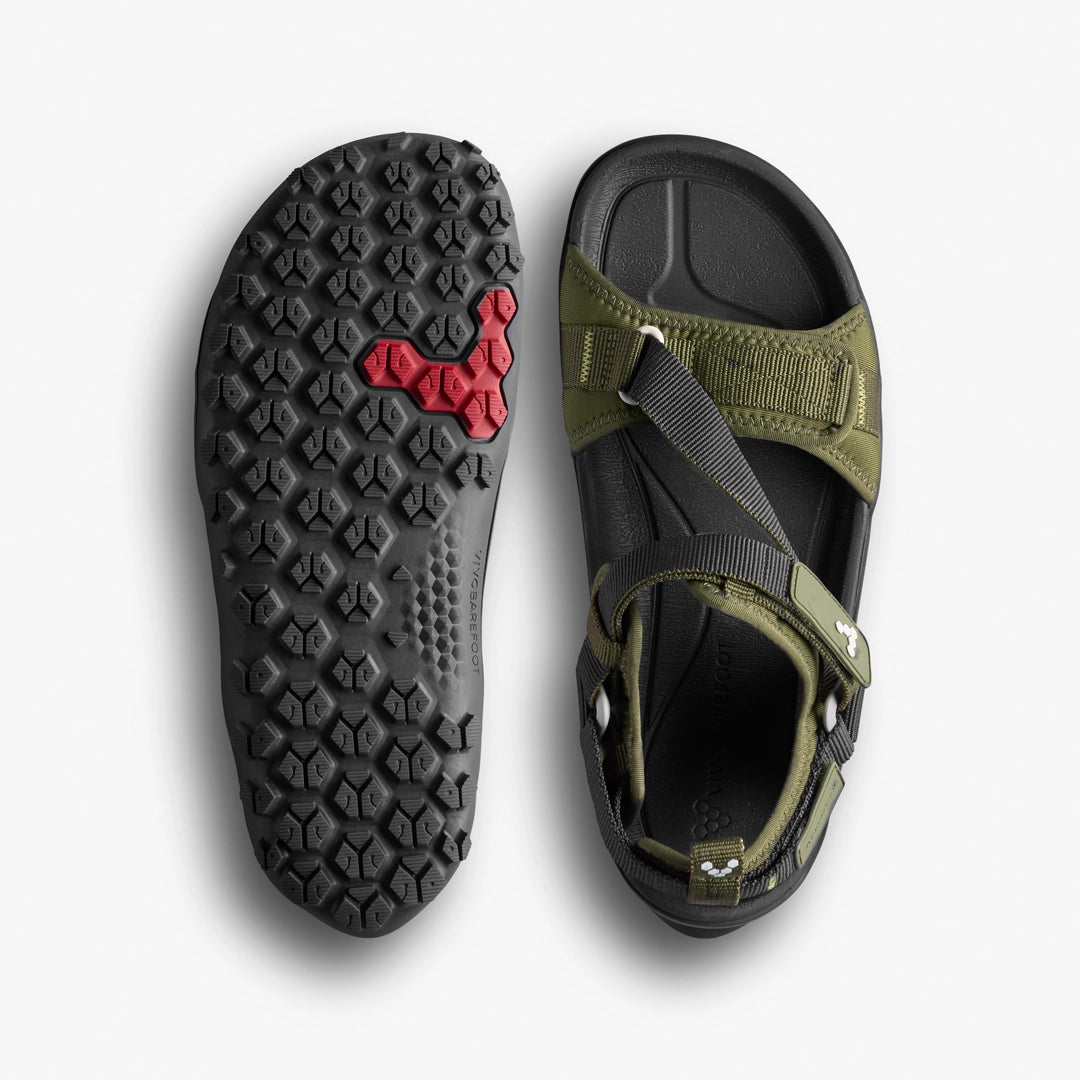 Vivobarefoot Tracker Ora Sandal Hombre - Dark Olive