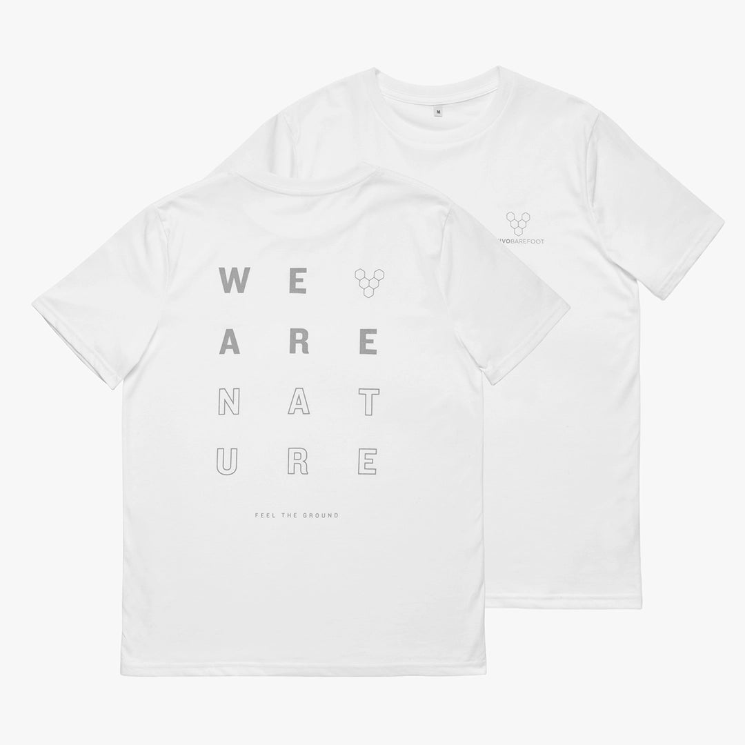 Vivobarefoot Camiseta Unisex We are Nature - White