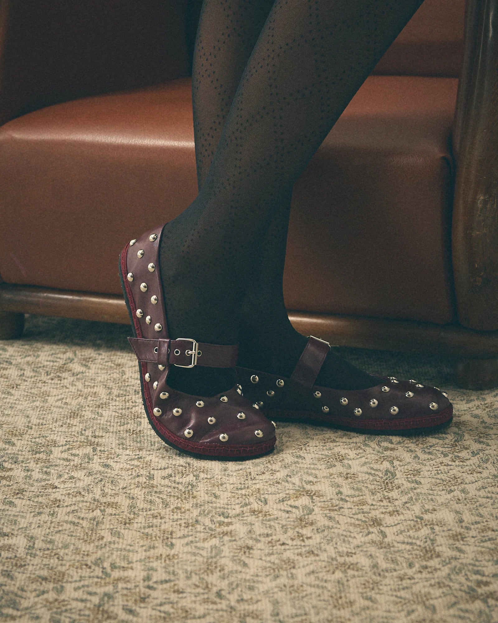 Barevene Cattiva Mary Belt Barcarola - Vegan Burdeos Leather