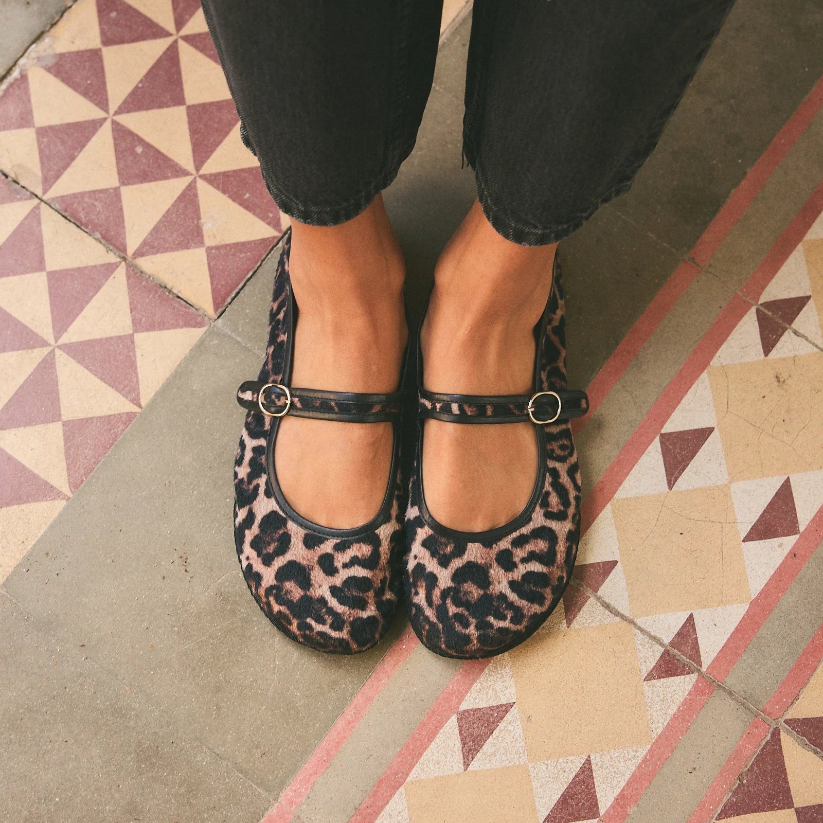 Barevene Selvaggio Mary Jane Giungla - Leopardo-Black