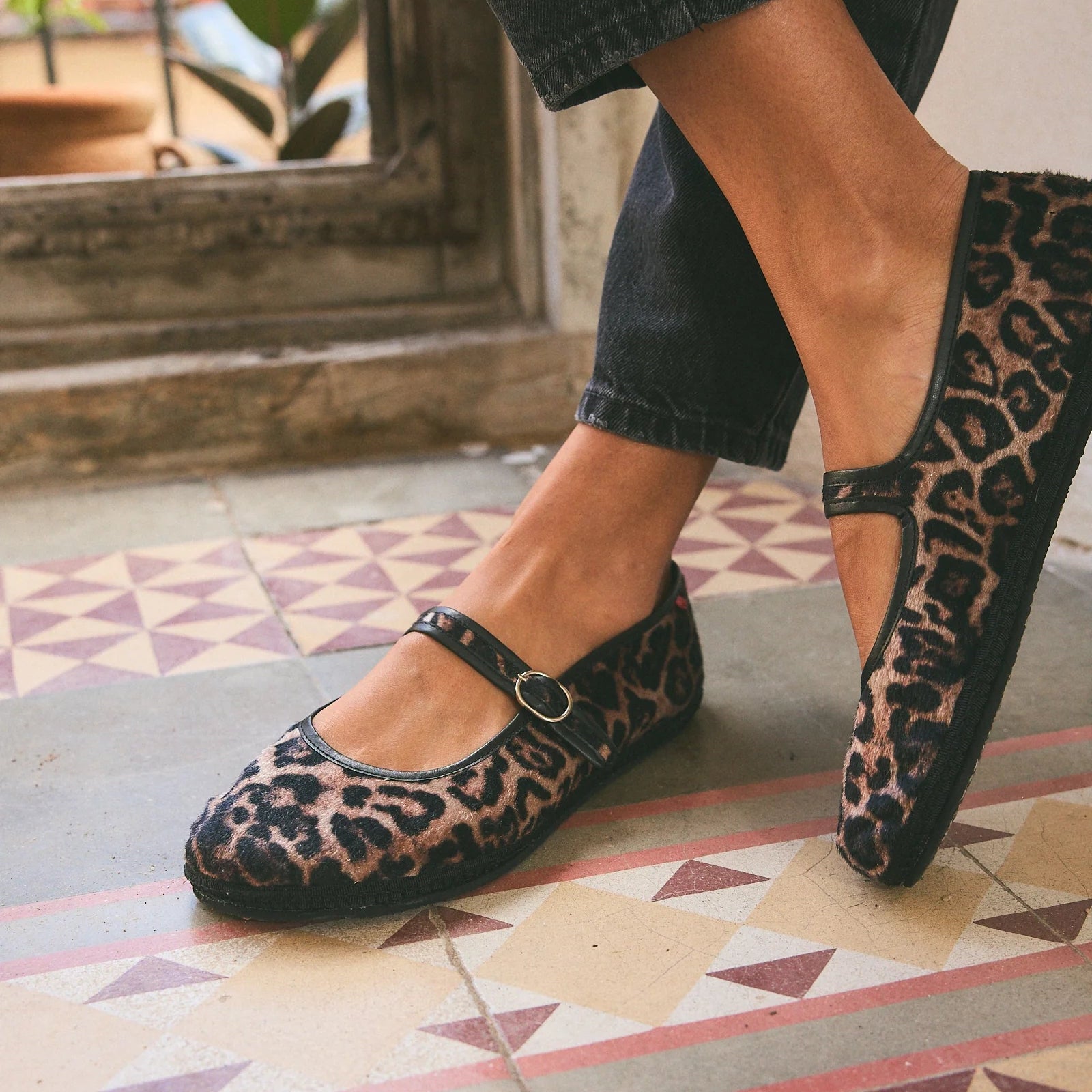Barevene Selvaggio Mary Jane Giungla - Leopardo-Black