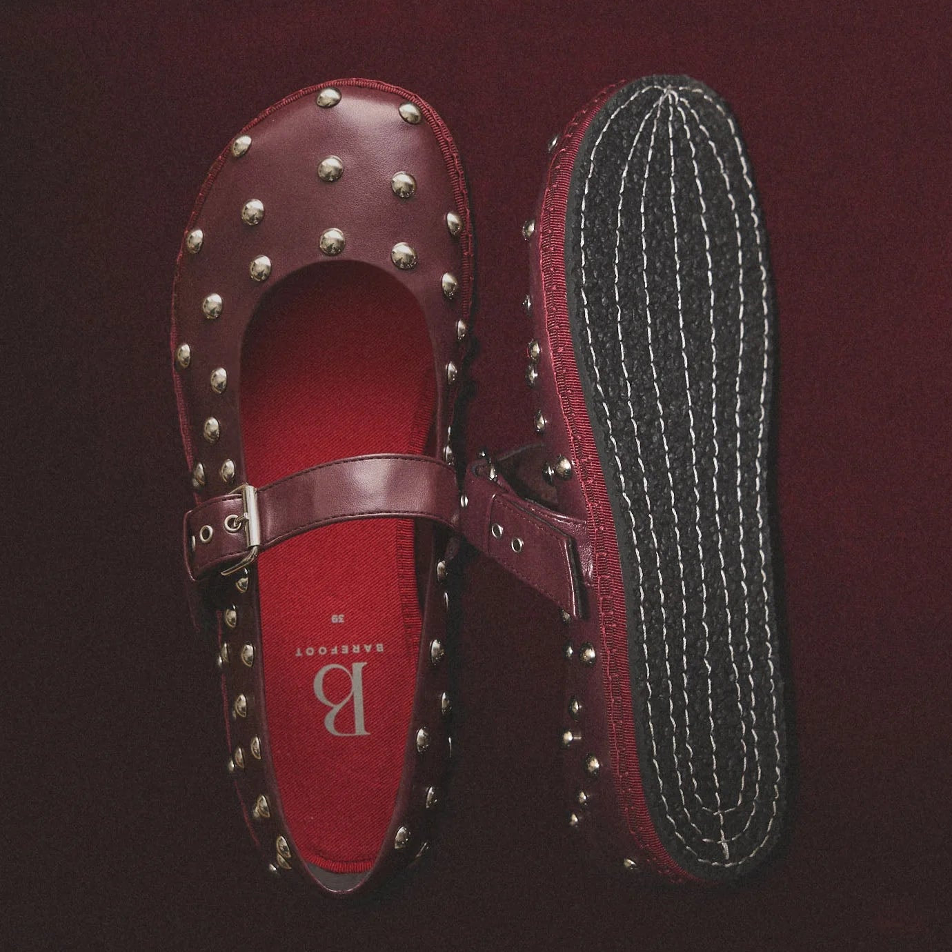 Barevene Cattiva Mary Belt Barcarola - Vegan Burdeos Leather