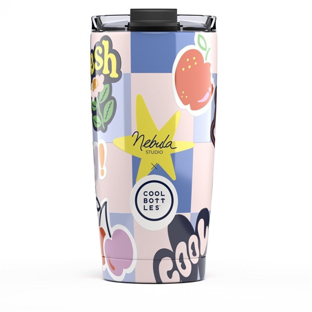 Cool Bottles Vaso Tumbler Nebula - Sticker Fever 550 ml
