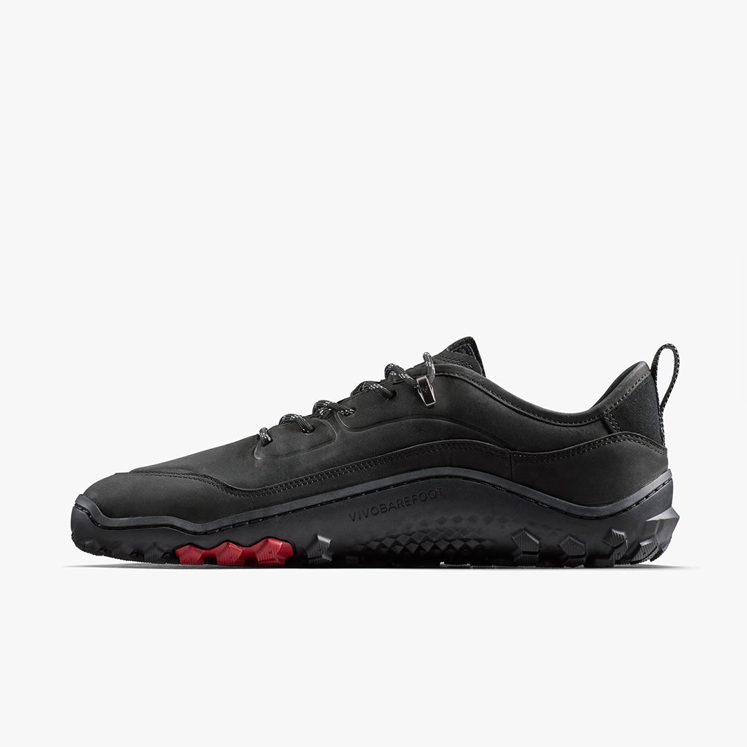 Vivobarefoot Tracker Leather Low II Hombre - Obsidian